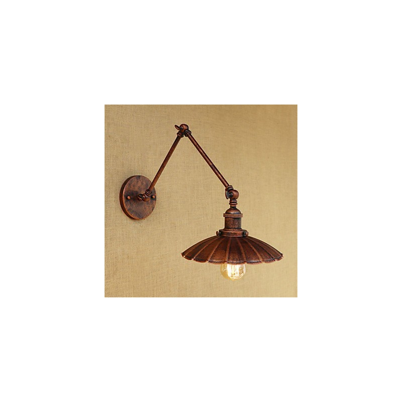 Lámpara de techo con luz ambiental de brazo oscilante estilo mini estilo cabaña rústica estilo retro