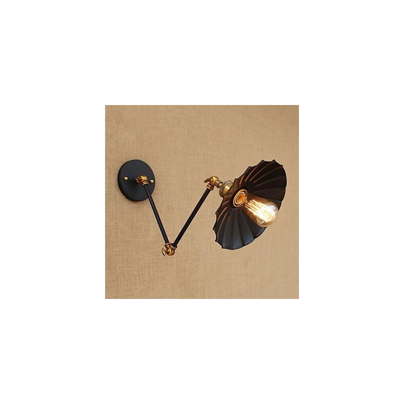 Lámpara de techo con luz ambiental de brazo oscilante estilo mini estilo cabaña rústica estilo retro