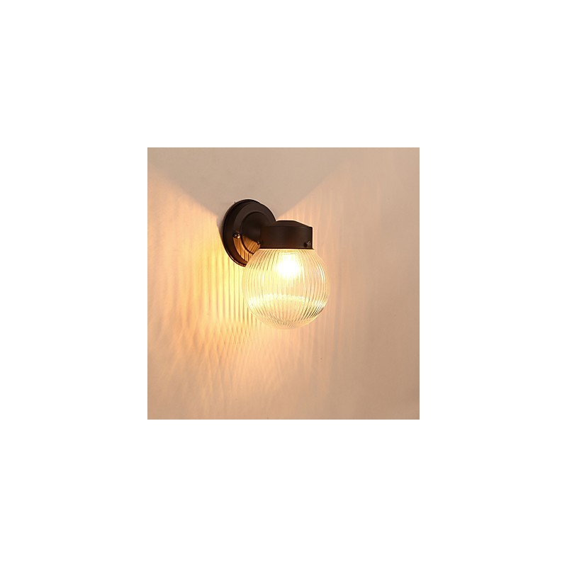 Aplique de pared con luz ambiental de estilo mini con acabado de óxido negro contemporáneo moderno