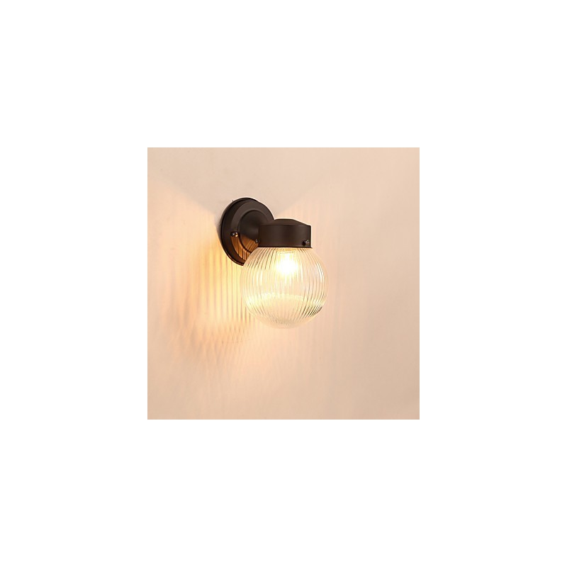 Aplique de pared con luz ambiental de estilo mini con acabado de óxido negro contemporáneo moderno