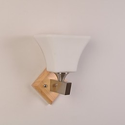 Pintura campestre contemporánea moderna para apliques de pared con iluminación ascendente.