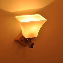 Pintura campestre contemporánea moderna para apliques de pared con iluminación ascendente.