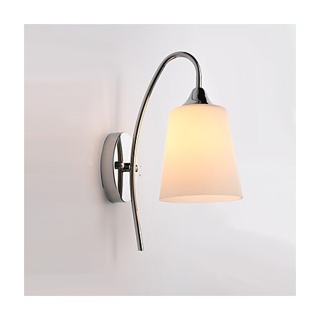 Aplique de pared con iluminación ambiental, estilo rústico contemporáneo moderno y galvanizado.