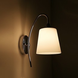 Aplique de pared con iluminación ambiental, estilo rústico contemporáneo moderno y galvanizado.