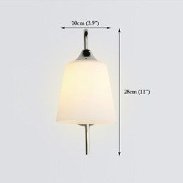 Aplique de pared con iluminación ambiental, estilo rústico contemporáneo moderno y galvanizado.