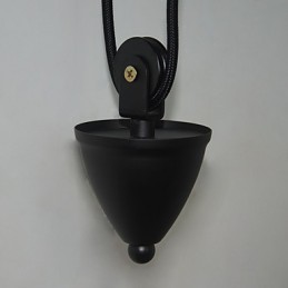 Lámpara de pared de estilo rústico americano retro creativa Lámpara de pared de polea de madera