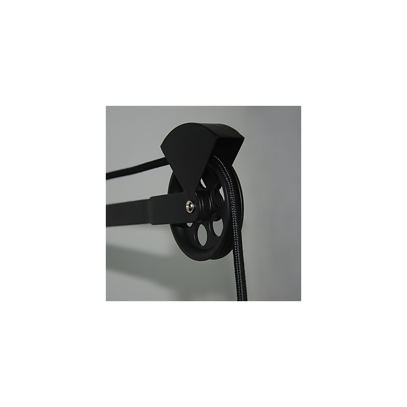 Lámpara de pared de estilo rústico americano retro creativa Lámpara de pared de polea de madera