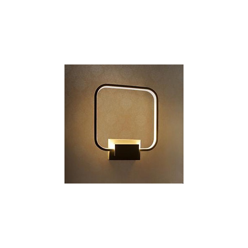 Lámpara de pared con función de pintura contemporánea moderna integrada para iluminación ambiental