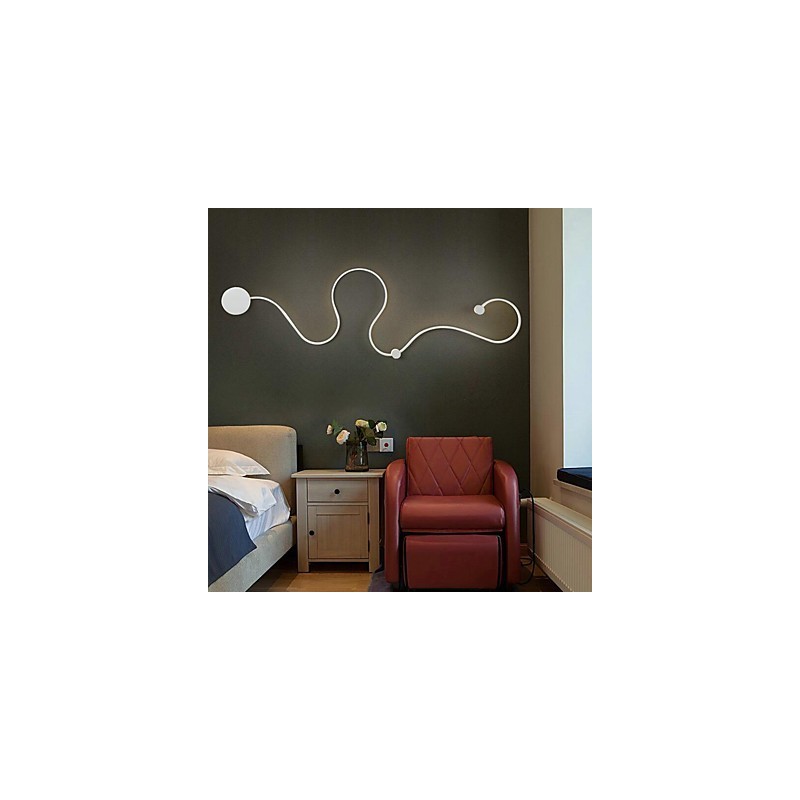 Apliques de pared modernos y contemporáneos de aluminio para dormitorio, escalera, sala de estar.