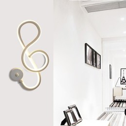 Lámpara de pared con barra de luz creativa moderna y sencilla para pasillo, lámpara empotrada para dormitorio, lámpara de noche, lámpara de aluminio