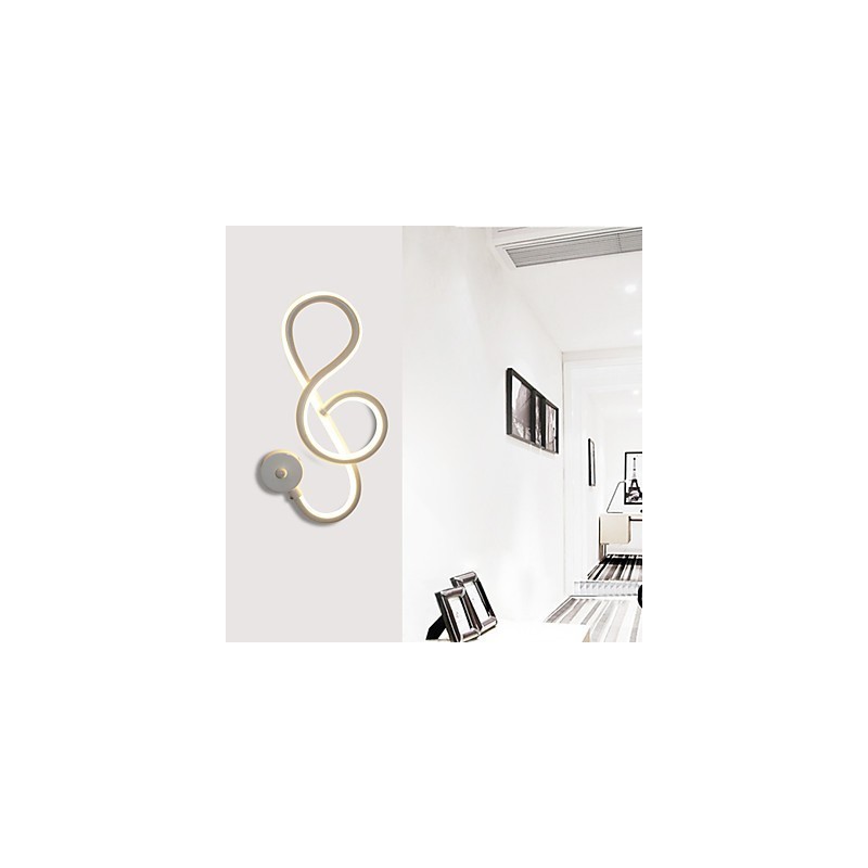 Lámpara de pared con barra de luz creativa moderna y sencilla para pasillo, lámpara empotrada para dormitorio, lámpara de noche, lámpara de aluminio