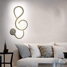Lámpara de pared con barra de luz creativa moderna y sencilla para pasillo, lámpara empotrada para dormitorio, lámpara de noche, lámpara de aluminio