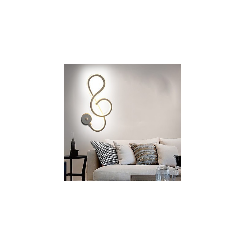Lámpara de pared con barra de luz creativa moderna y sencilla para pasillo, lámpara empotrada para dormitorio, lámpara de noche, lámpara de aluminio