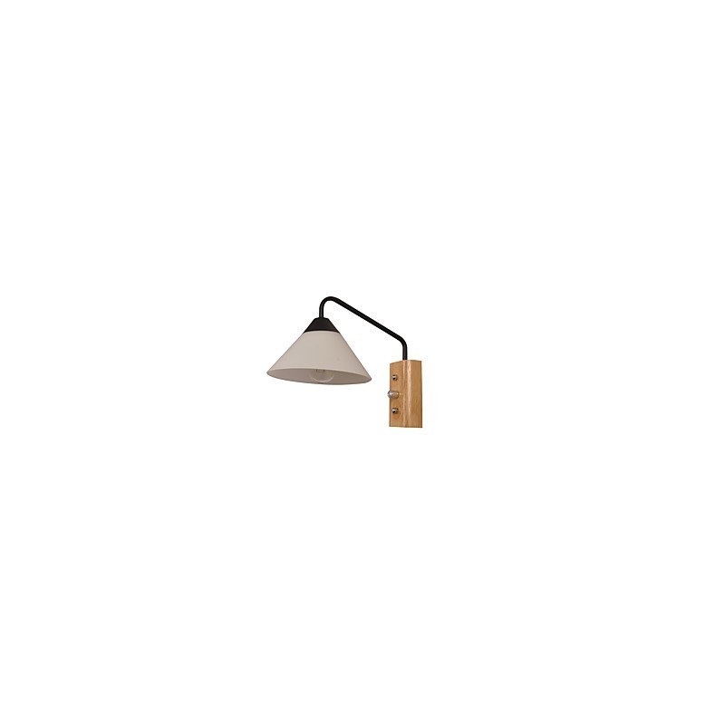 Lámpara de pared sencilla, lámpara de noche, lámpara de escritorio con pantalla de vidrio y madera maciza para dormitorio, tocador, sala de estar, habitación de bebé, dormitorio universitario, mesa de centro, librería