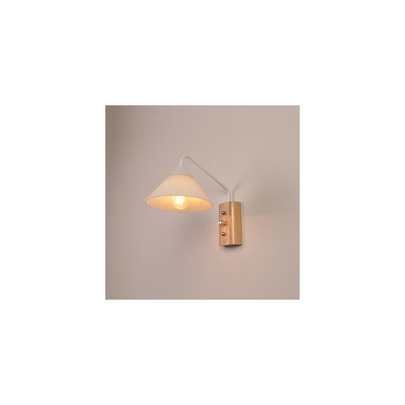 Lámpara de pared sencilla, lámpara de noche, lámpara de escritorio con pantalla de vidrio y madera maciza para dormitorio, tocador, sala de estar, habitación de bebé, dormitorio universitario, mesa de centro, librería