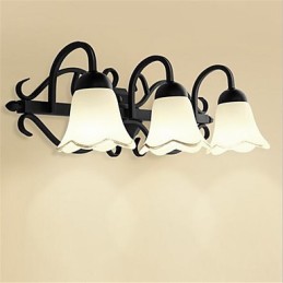 Lámpara de pared con luz ambiental de estilo retro campestre para proteger los ojos
