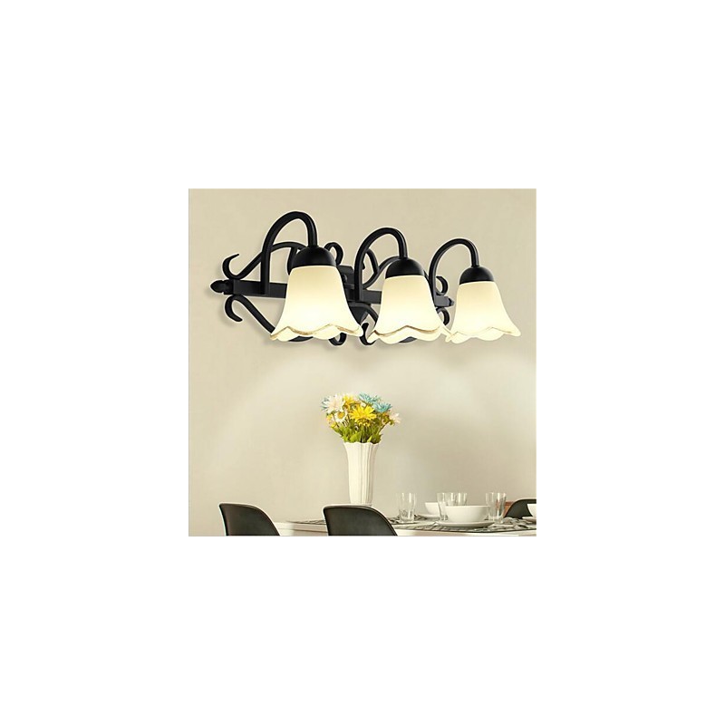 Lámpara de pared con luz ambiental de estilo retro campestre para proteger los ojos