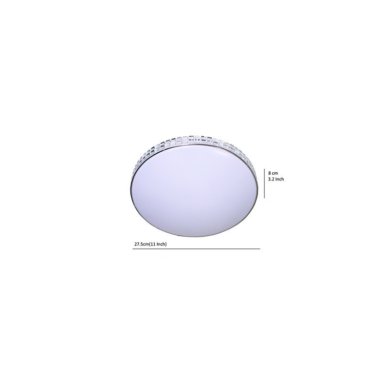 Lámpara de techo moderna empotrada de metal acrílico con pintura de 90-265 V