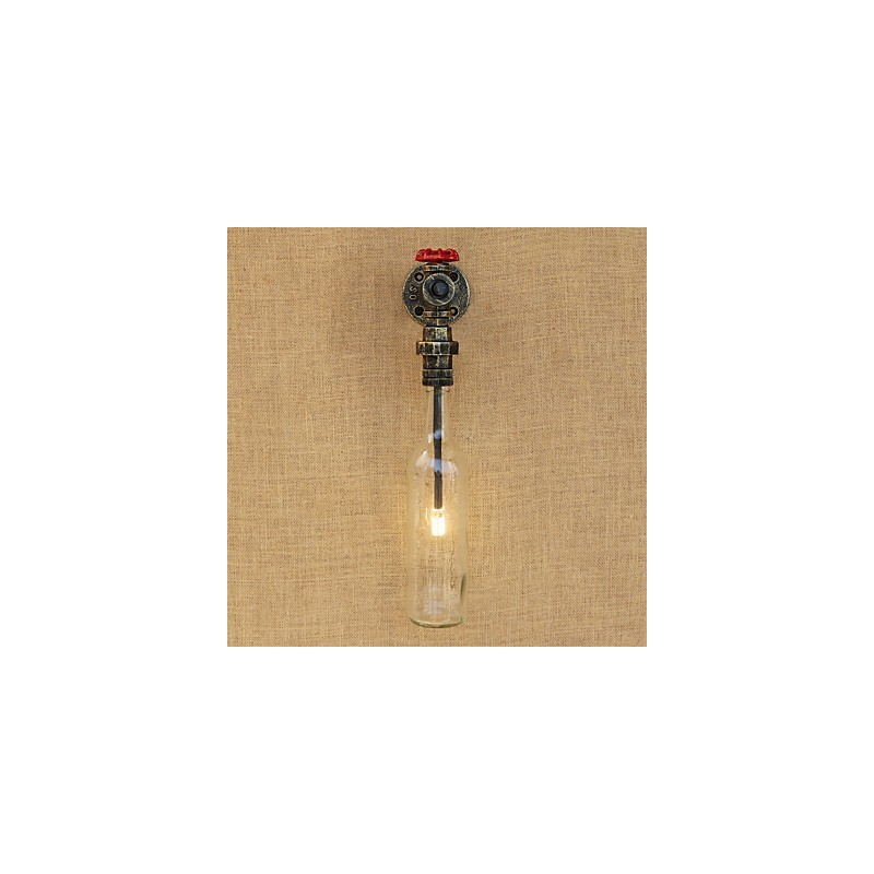 Lámpara de bronce antiguo estilo retro campestre para protección ocular de estilo mini, luz ambiental
