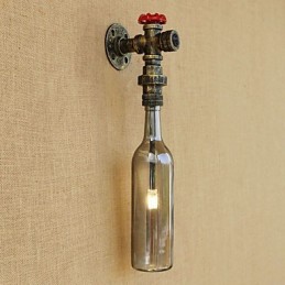 Lámpara de bronce antiguo estilo retro campestre para protección ocular de estilo mini, luz ambiental