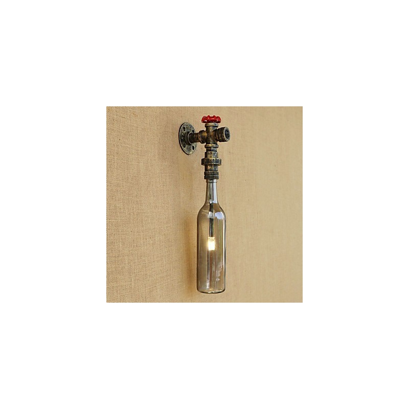 Lámpara de bronce antiguo estilo retro campestre para protección ocular de estilo mini, luz ambiental