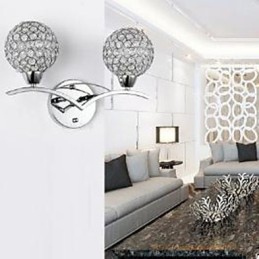 La simplicidad de la lámpara de cristal moderna: lámpara de noche creativa de moda para dormitorio, comedor, pasillo y luces