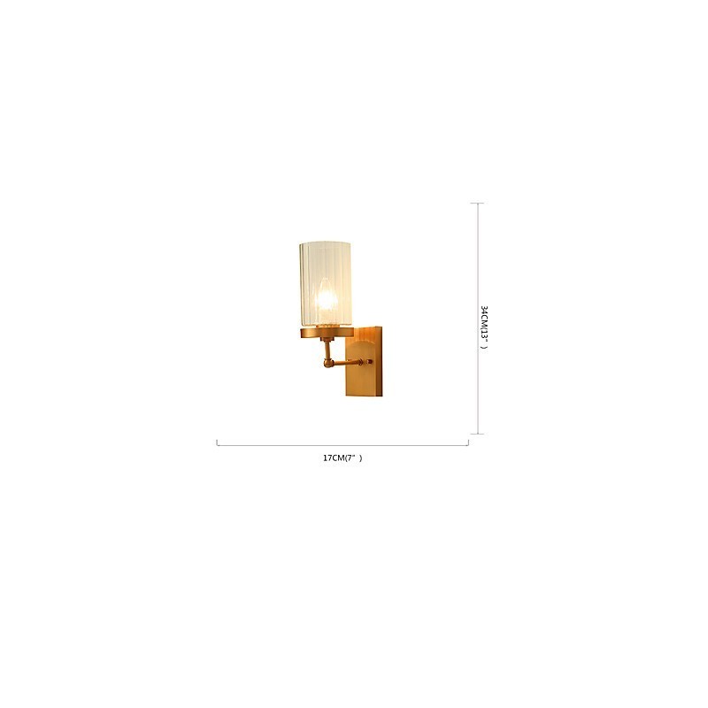 Aplique de pared de latón clásico tradicional de estilo campestre para iluminación ascendente de estilo mini.