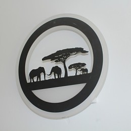 Lámpara de pared redonda de acrílico para dormitorio, lámpara de pasillo moderna original, lámpara de entrada