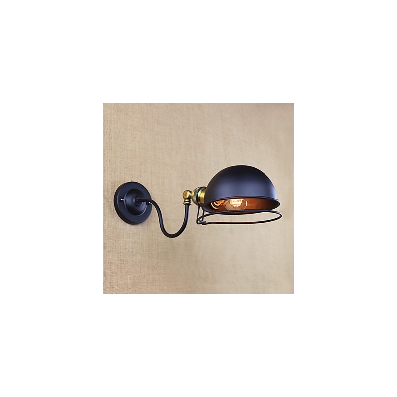 Apliques de pared con luz descendente de estilo mini con protección ocular, con pintura retro de estilo campestre simple.