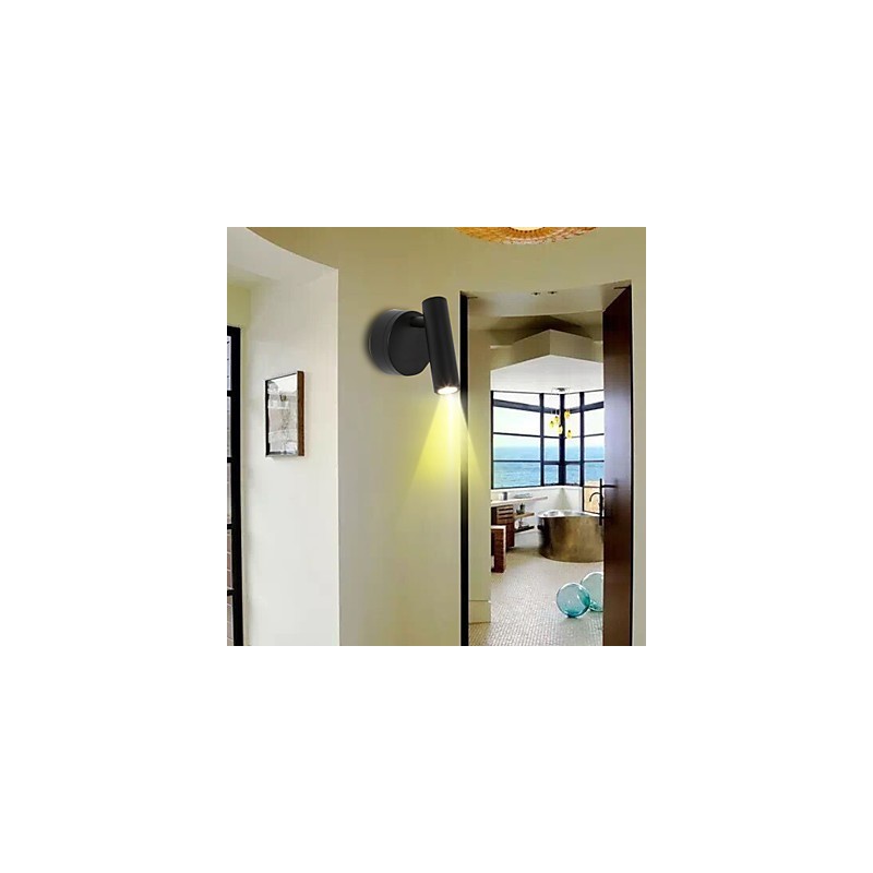 Apliques de pared con luz descendente de estilo mini con protección ocular y función retro antigua