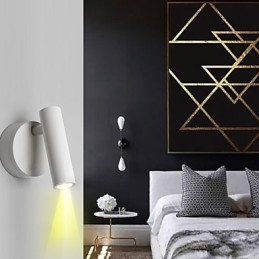 Apliques de pared con luz descendente de estilo mini con protección ocular y función retro antigua