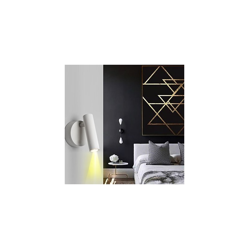 Apliques de pared con luz descendente de estilo mini con protección ocular y función retro antigua