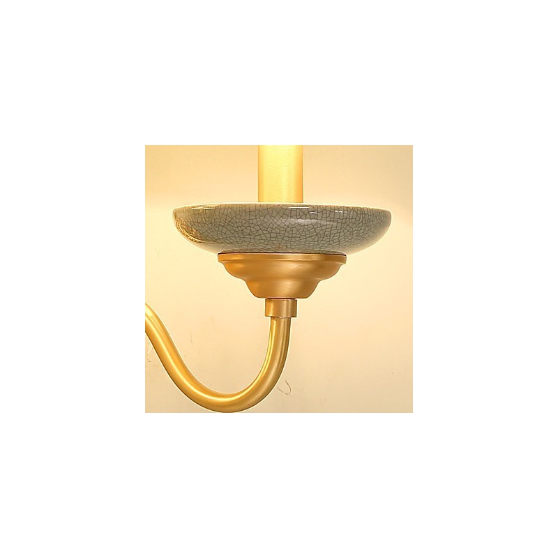 Aplique de pared de latón clásico, tradicional y de estilo campestre, ideal para iluminar desde arriba en estilo mini.