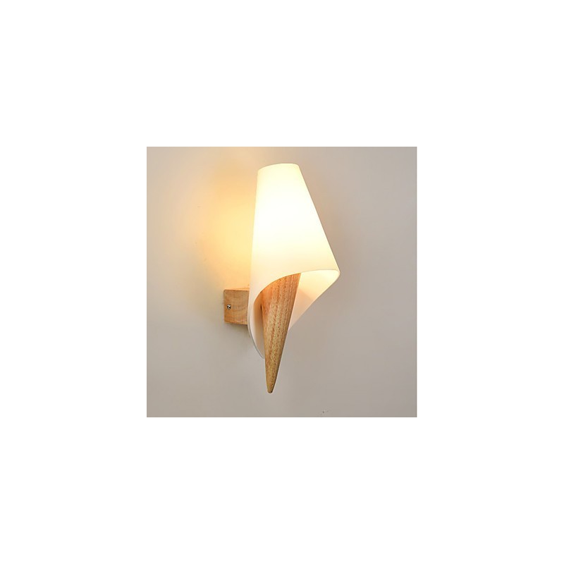 Apliques de pared con luz ambiental de estilo rural sencillo para proteger los ojos, lámpara de pared cálida de estilo europeo para dormitorio.