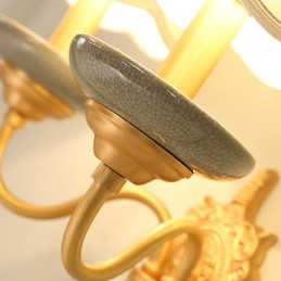 Aplique de pared de latón clásico tradicional de estilo campestre simple para apliques de pared de estilo mini, luz de pared de PU