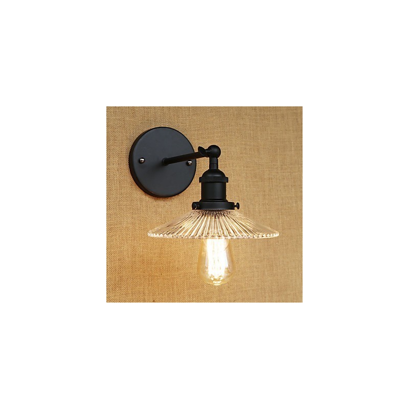 Apliques de pared con luz ambiental y protección ocular de estilo mini con pintura retro campestre