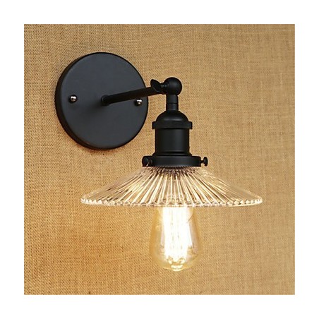Apliques de pared con luz ambiental y protección ocular de estilo mini con pintura retro campestre Apliques de pared con luz ambiental y protección ocular de estilo mini con pintura retro campestre