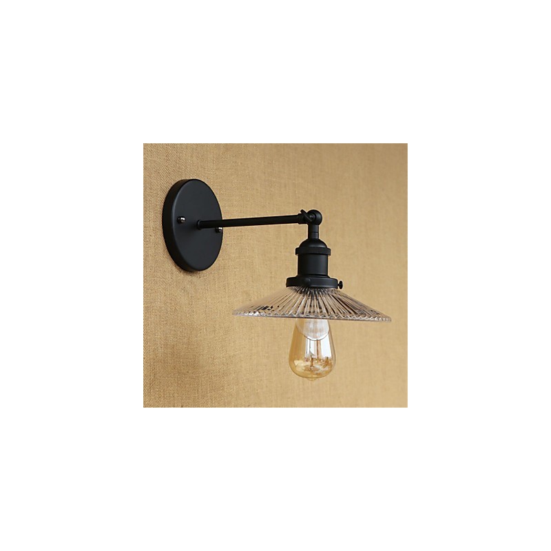 Apliques de pared con luz ambiental y protección ocular de estilo mini con pintura retro campestre