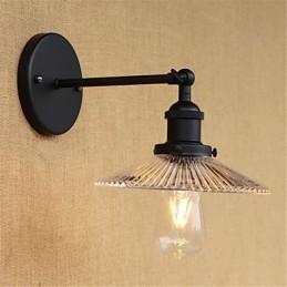 Apliques de pared con luz ambiental y protección ocular de estilo mini con pintura retro campestre