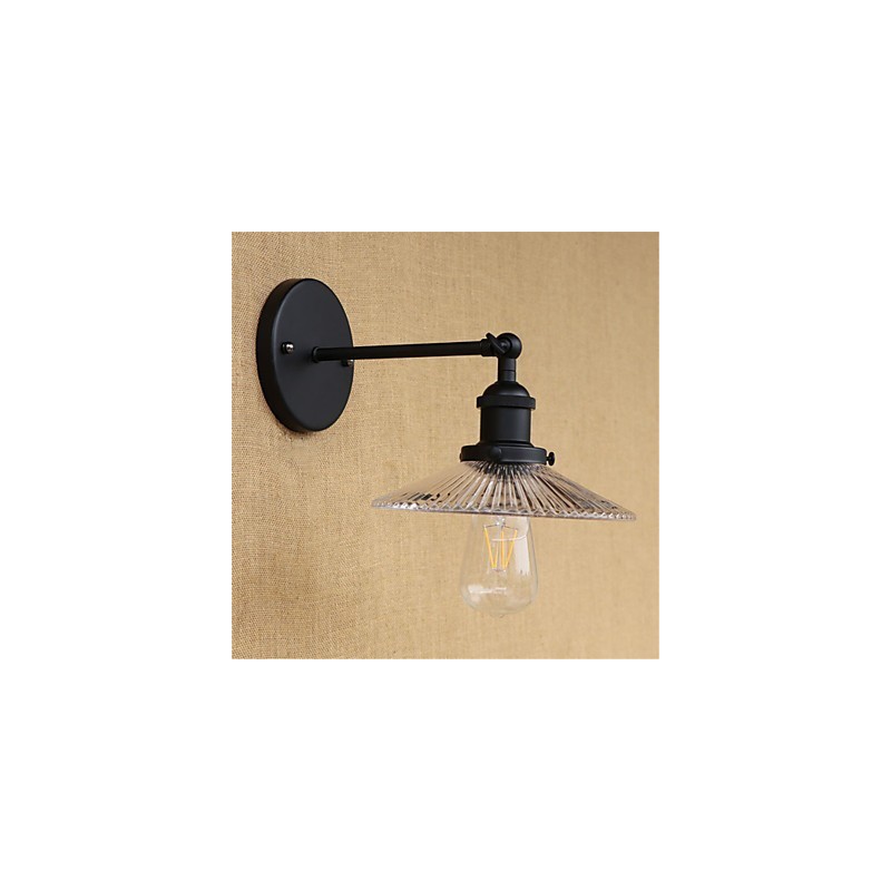 Apliques de pared con luz ambiental y protección ocular de estilo mini con pintura retro campestre