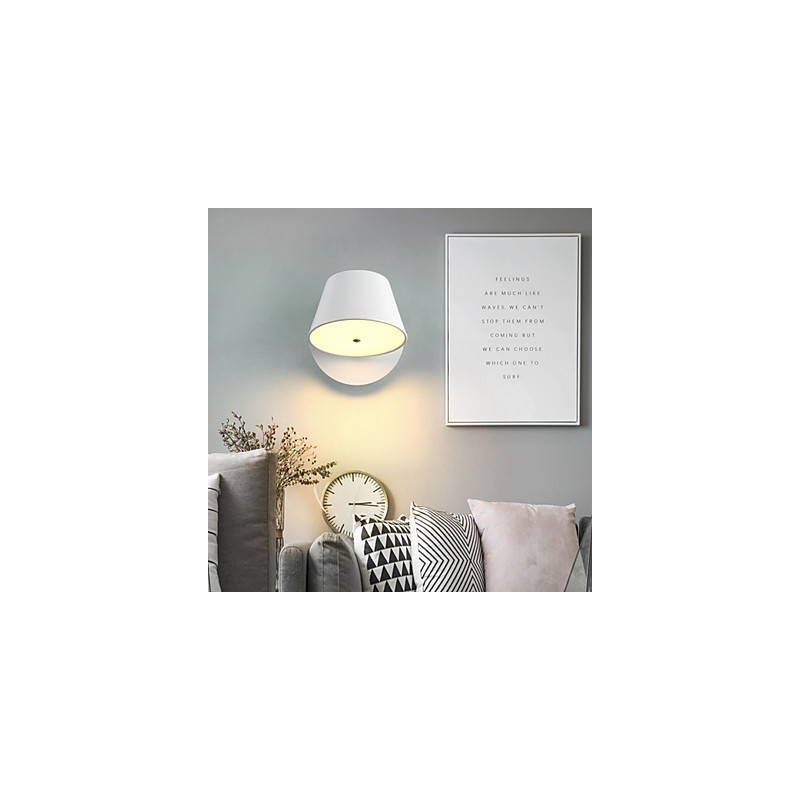 Apliques de pared con luz ambiental contemporánea moderna y característica