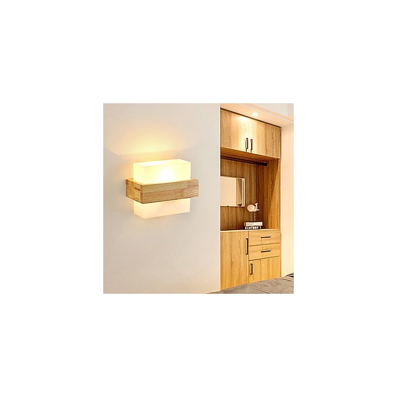 Lámpara de pared creativa para balcón, estilo novedoso, estilo campestre, con protección para los ojos, luz ambiental, apliques de noche