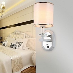 Apliques de pared modernos, contemporáneos, con acabado galvanizado y luz descendente
