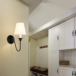 Apliques de pared modernos, contemporáneos, con acabado galvanizado y luz descendente