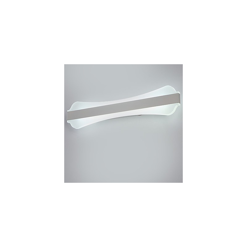 Lámpara de espejo de 10 W de alta calidad, luces de baño de acero inoxidable y acrílico, luces de pared, iluminación de maquillaje