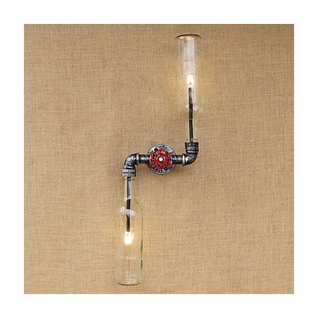 Aplique de pared de latón rústico Lodge para iluminación ambiental.