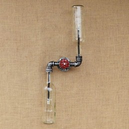 Aplique de pared de latón rústico Lodge para iluminación ambiental.