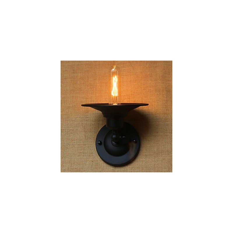 Apliques de pared con luz ambiental de brazo articulado con pintura rústica de estilo campestre