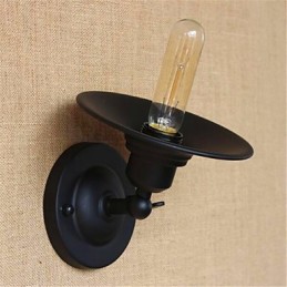Apliques de pared con luz ambiental de brazo articulado con pintura rústica de estilo campestre