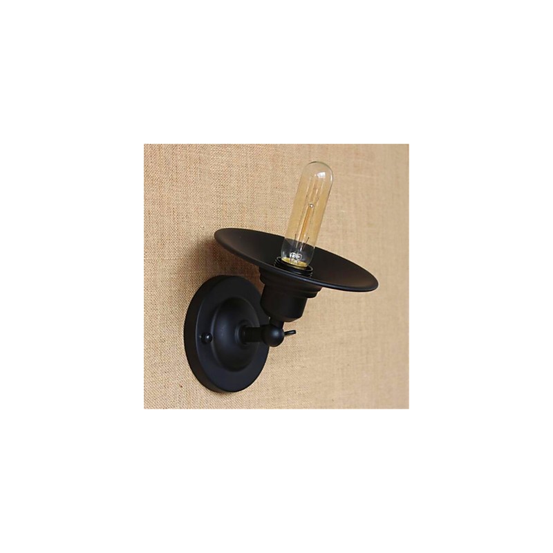 Apliques de pared con luz ambiental de brazo articulado con pintura rústica de estilo campestre